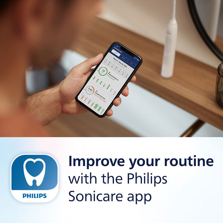 Philips Sonicare 6500 Series Electric Toothbrush, Dual Pack in Black & White