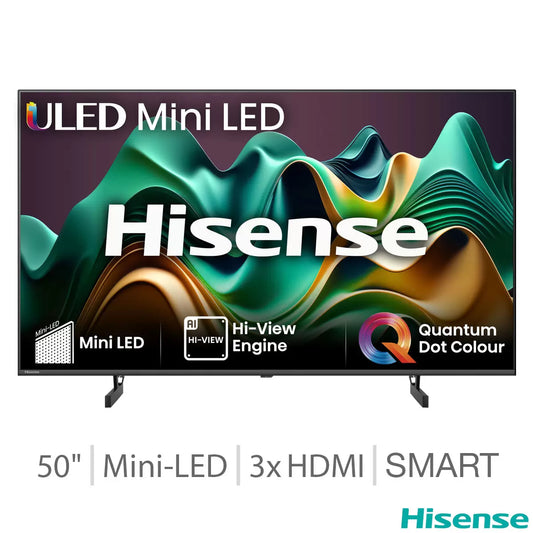 Hisense 50U6NQTUK 50 Inch Mini-LED Smart TV 5-Year Warranty