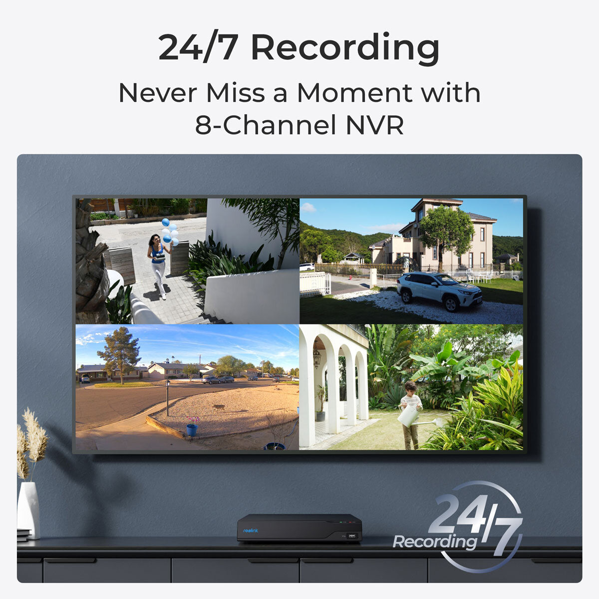 Reolink 12MP 4K+ UHD NVR PoE AI 16x channel /16x Bullet Camera Kit with 4TB HDD