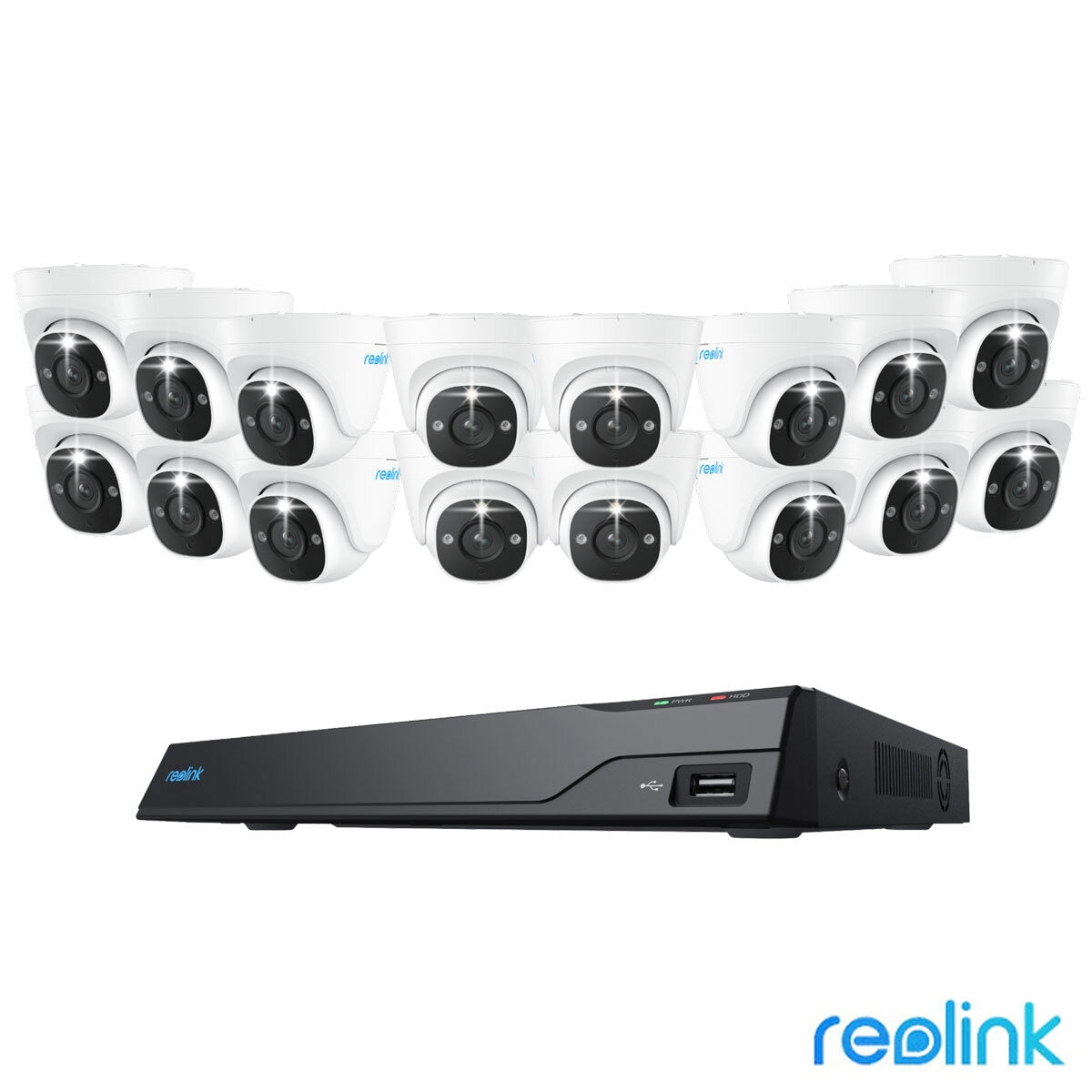 Reolink 12MP 4K+ UHD NVR PoE AI 16 x channel / 16 x Dome Camera Kit with 4TB HDD
