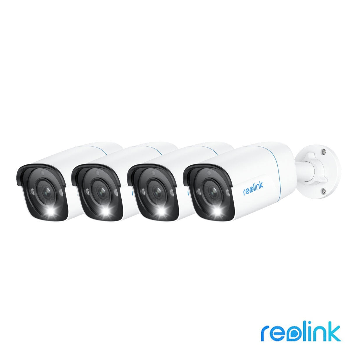Reolink 8MP 4K Ultra HD Network Video Recorder PoE AI Add on Cam 4-Pack