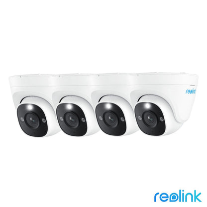 Reolink 12MP 4K+ Ultra HD Network Video Recorder PoE AI Dome Add-on Cam 4pk