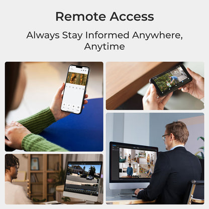 Reolink 12MP 4K+ Ultra HD Network Video Recorder PoE AI Dome Add-on Cam 4pk