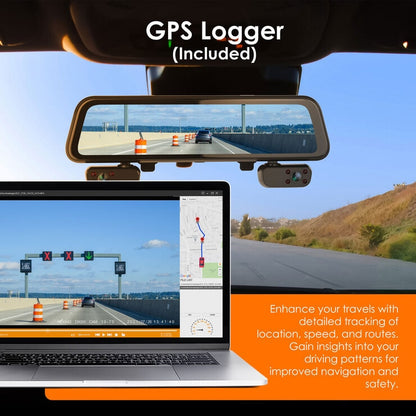 Rexing M4 4-Channel 12 Inch Touch Screen Mirror Dash Cam