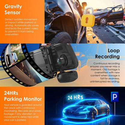 Rexing M4 4-Channel 12 Inch Touch Screen Mirror Dash Cam