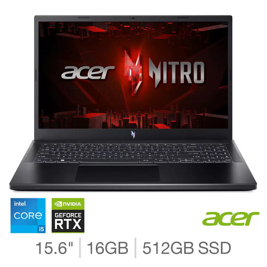 Acer Nitro V Intel Core i5 16GB 512GB NVIDIA GeForce RTX 4050 15.6 Inch Laptop