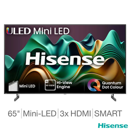 Hisense 65U6NQTUK 65 Inch Mini-LED Freely Smart TV 5-Year Warranty