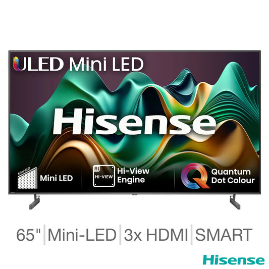 Hisense 65U6NQTUK 65 Inch Mini-LED Freely Smart TV 5-Year Warranty