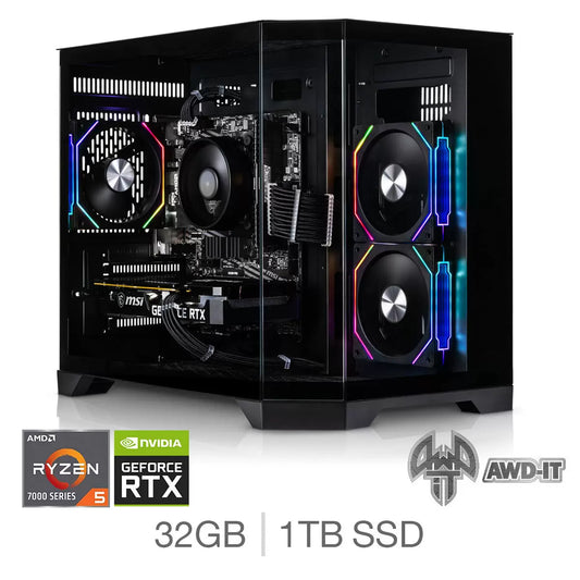 AWD-IT Mars 5 Ti AMD Ryzen 5 32GB RAM 1TB SSD NVIDIA GF RTX 5070 Ti Gaming PC
