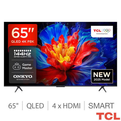 TCL 65P8K-UK 65 Inch QLED TV 5-Year Warranty