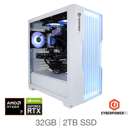 CyberPower AMD Ryzen 7 32GB RAM 2TB SSD  NVIDIA GeForce RTX 5080 Gaming PC