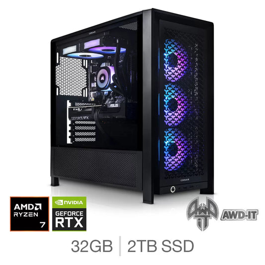 AWD-IT Frame 7 AMD Ryzen 7 32GB RAM 2TB SSD NVIDIA GeForce RTX 5080 Gaming PC