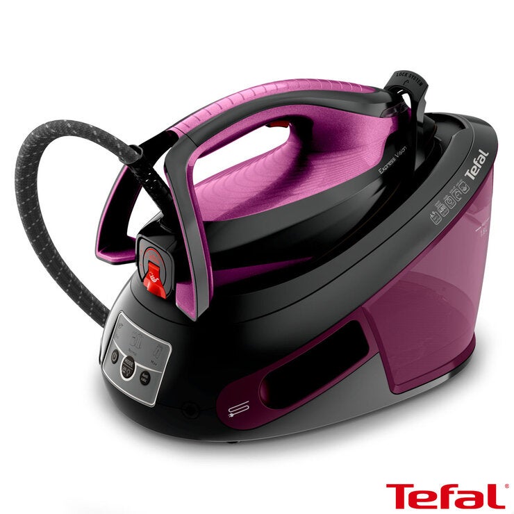 Tefal SV8154G0 Express Vision Steam Generator Iron in Black & Purple