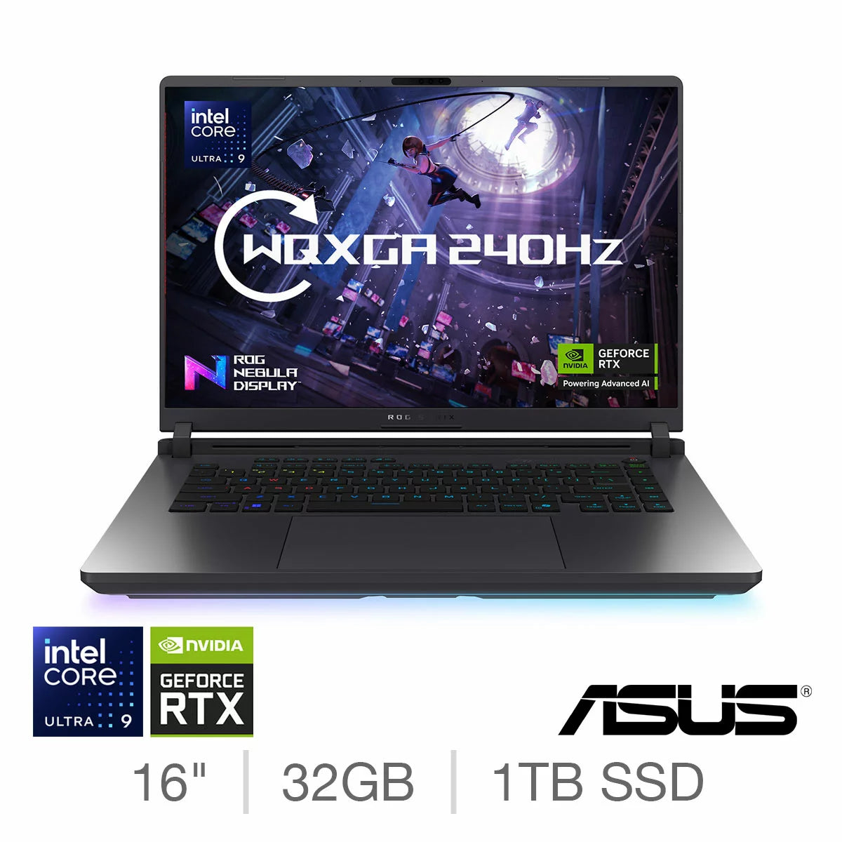 ASUS ROG Strix G16 Gaming Laptop 16 Inch Intel Core Ultra 9 32GB 1TB RTX 5070Ti