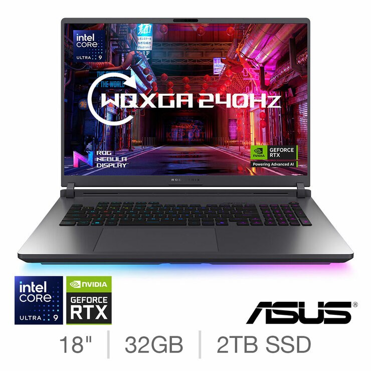 ASUS ROG Strix G18 Gaming Laptop - 18 Inch Intel Core Ultra 9 32GB 2TB RTX 5080