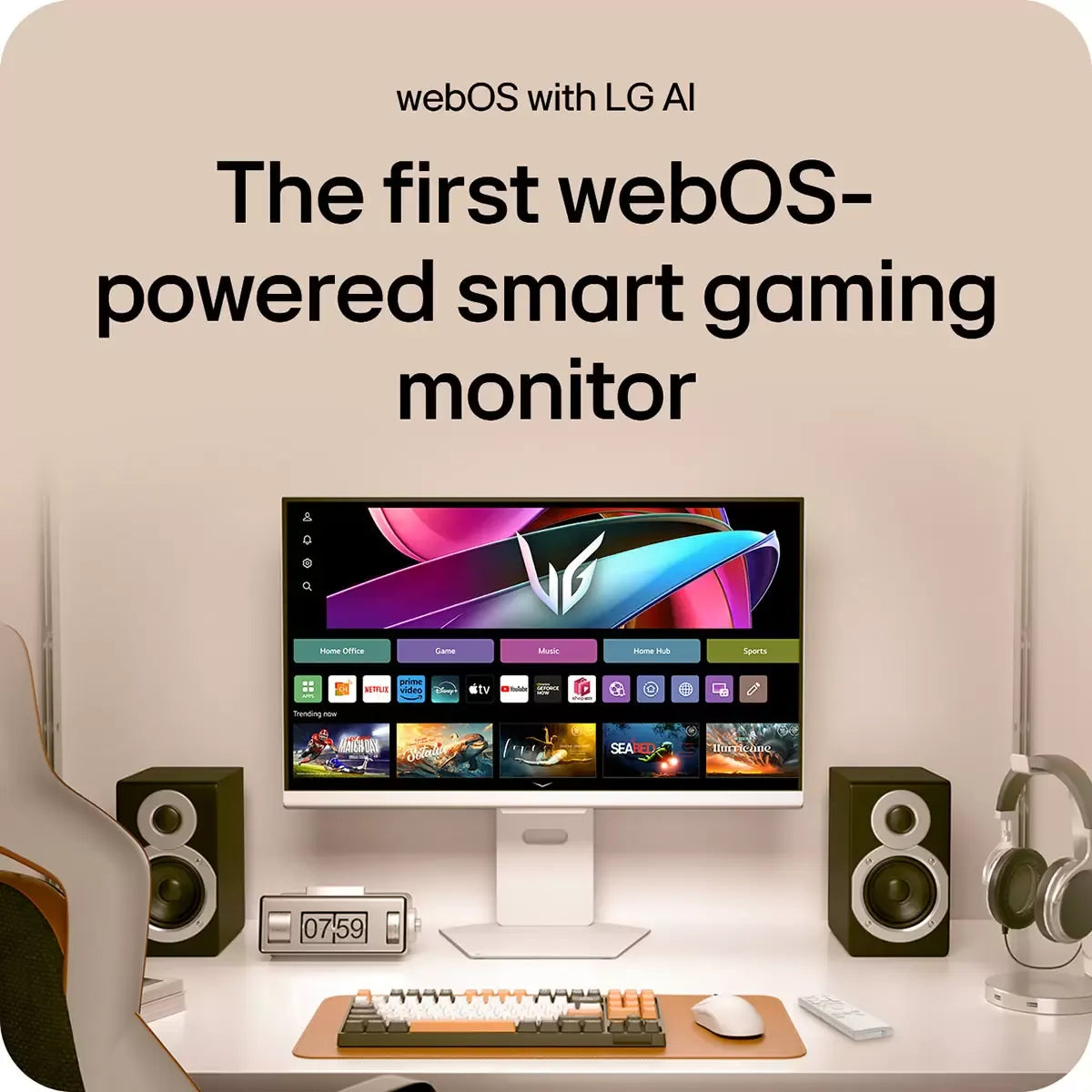 LG UltraGear 32 Inch 4K 144Hz IPS Smart Gaming Monitor