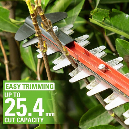 Greenworks 24V 61cm Cordless Brushless Hedge Trimmer with Battery & Charger