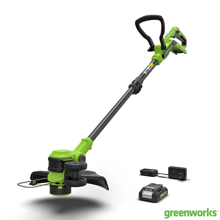 Greenworks 24V 30cm Cordless Brushless Line Trimmer 24V (2Ah) Battery & Charger