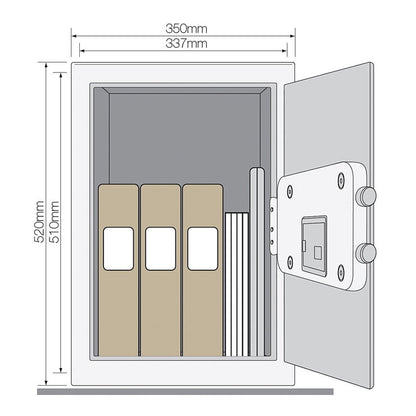 Yale 49.8 Litres Maximum Security Professional Safe with Electronic Lock