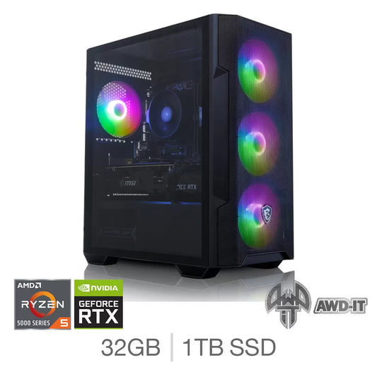 AWD-IT Zeno AMD Ryzen 5 32GB RAM 1TB SSD NVIDIA GeForce RTX 5060 Ti Gaming PC