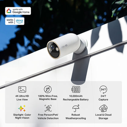 TP-Link Tapo C460 4K 8MP Battery Powered Outdoor Security Camera - 2 Pack