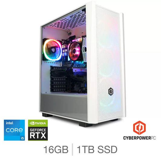 CyberPower Intel Core i5 16GB RAM 1TB SSD NVIDIA GeForce RTX 5060 Gaming Desktop