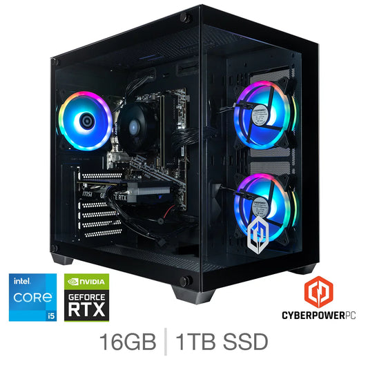 CyberPower Intel Core i5 16GB RAM 1TB SSD NVIDIA GeForce RTX 5060 Ti Gaming PC