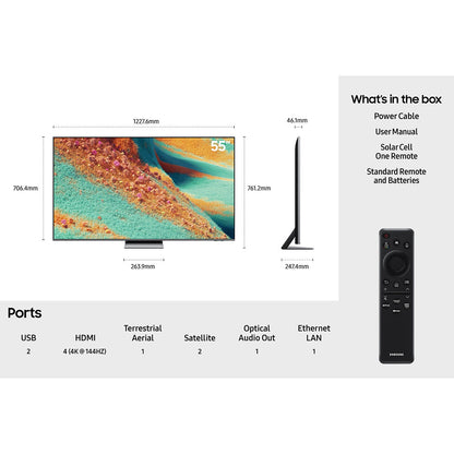 Samsung 55 Inch Neo QLED 4K Ultra HD Smart TV, QE55QN85FAUXXU