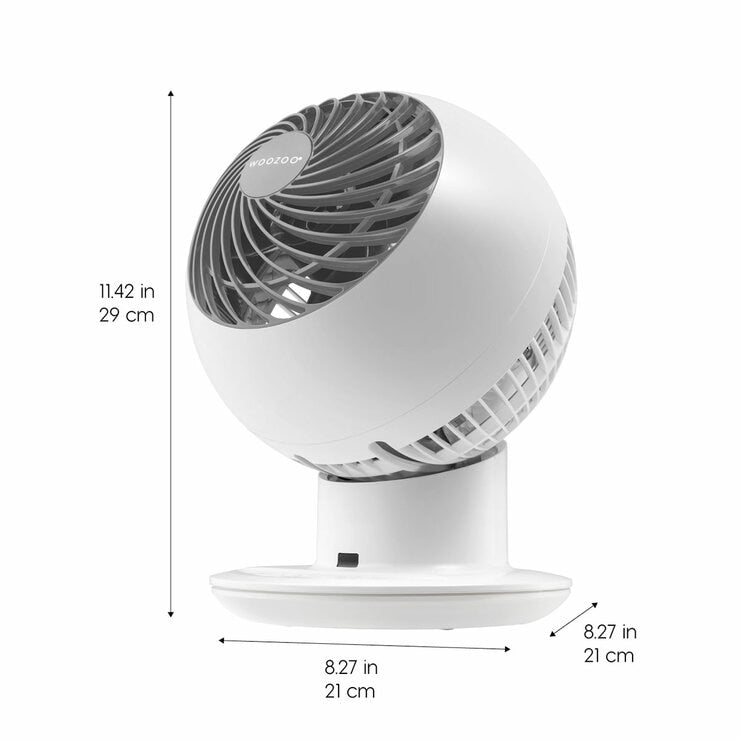 Iris Woozoo Air Circulator Fan With Remote, White