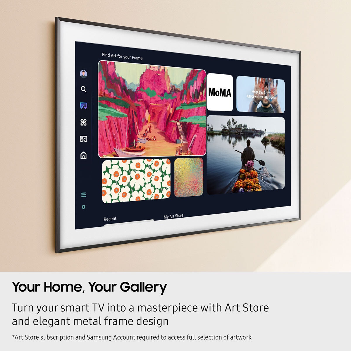 Samsung QE43LS03FAUXXU 43 Inch Frame QLED 4K Ultra HD Smart TV