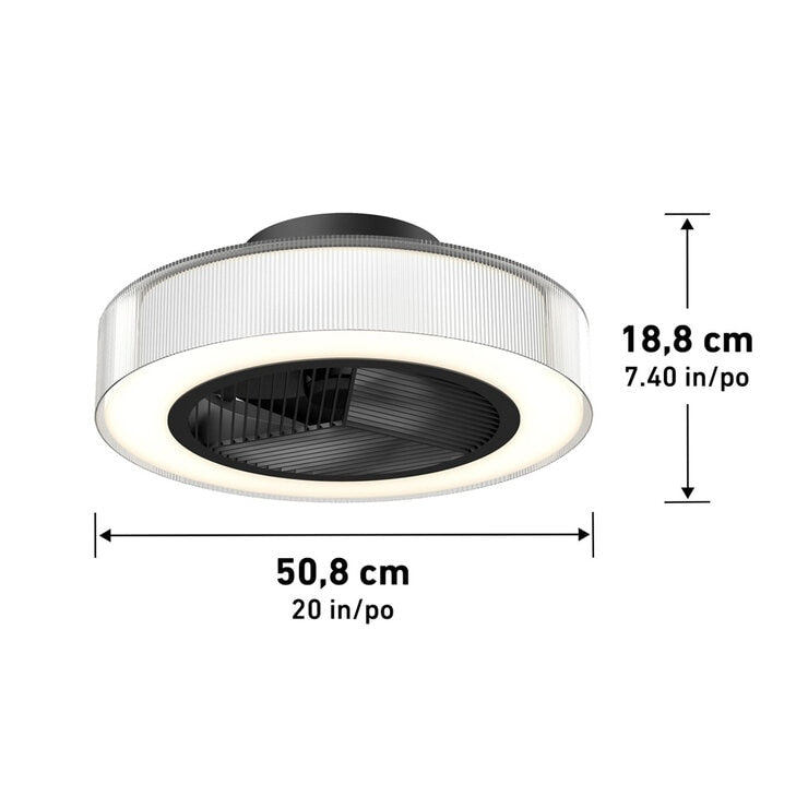 Artika Groove 20 Inch (51cm) Fan Light with Remote Control