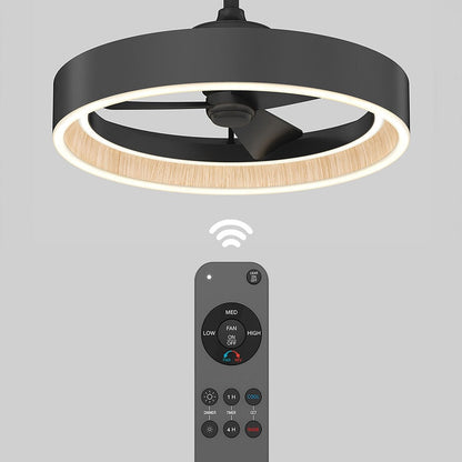 Artika Alton 24 Inch (61cm) Wood Accent Fan Light with Remote Control