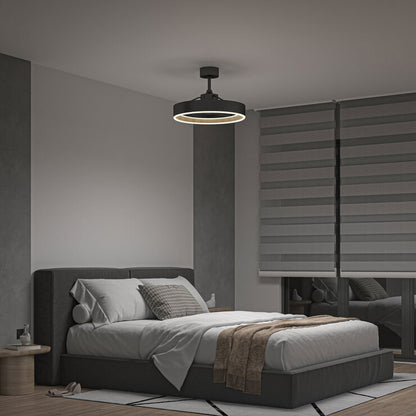 Artika Alton 24 Inch (61cm) Wood Accent Fan Light with Remote Control