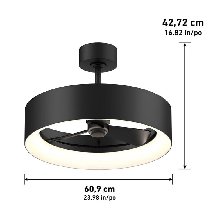 Artika Aiden 24 Inch (61cm) Fan Light with Remote Control
