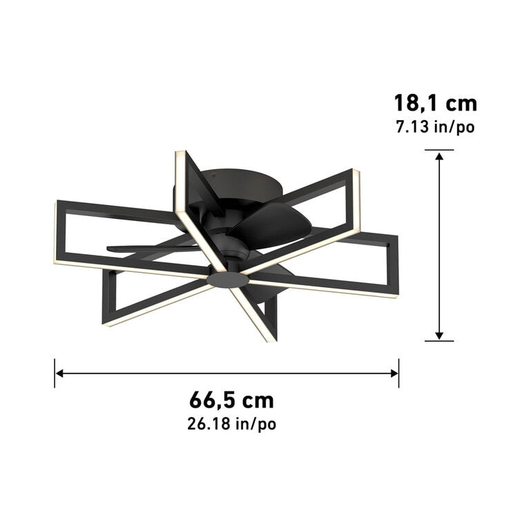 Artika Swirl 26 Inch (66.5cm) Fan Light with Remote Control