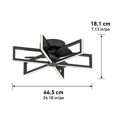 Artika Swirl 26 Inch (66.5cm) Fan Light with Remote Control