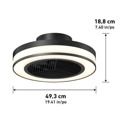 Artika Elton 19 Inch (43cm) Fan Light with Remote Control