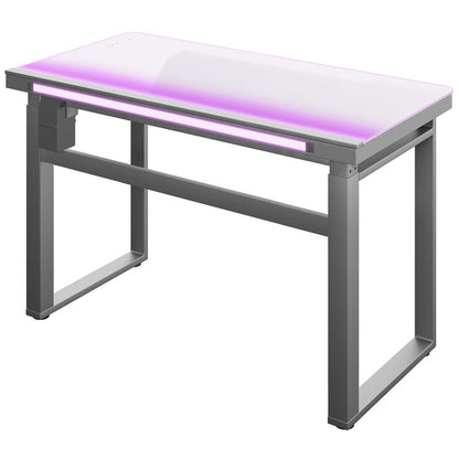 Tresanti Aurora Power Adjustable Height Desk with LED Lights