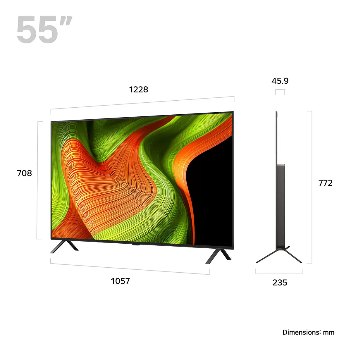 LG OLED55B56LA 55 Inch OLED 4K Ultra HD Smart TV 5-Year Warranty