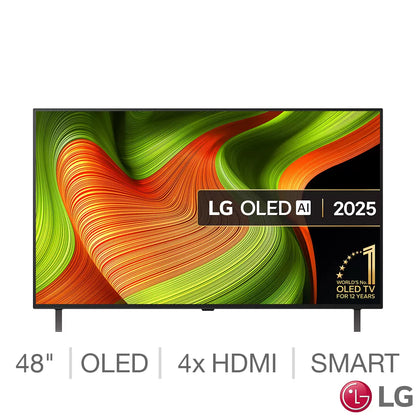 LG 48 Inch OLED 4K Ultra HD Smart TV, Dolby Vision, AI Sound Pro, OLED48B56LA