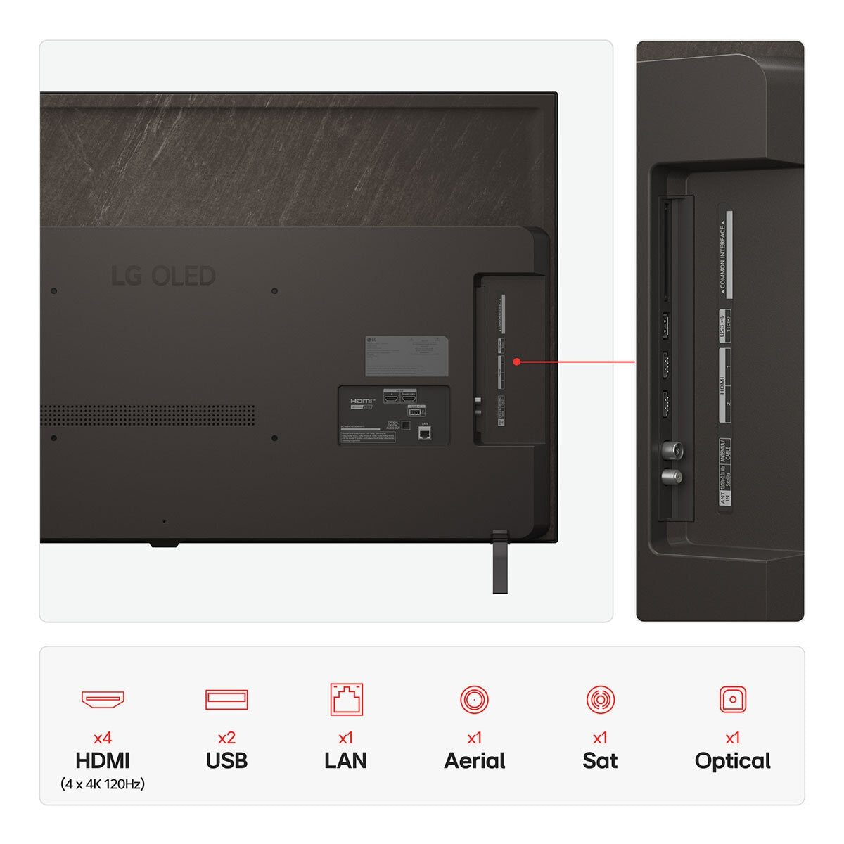 LG 48 Inch OLED 4K Ultra HD Smart TV, Dolby Vision, AI Sound Pro, OLED48B56LA