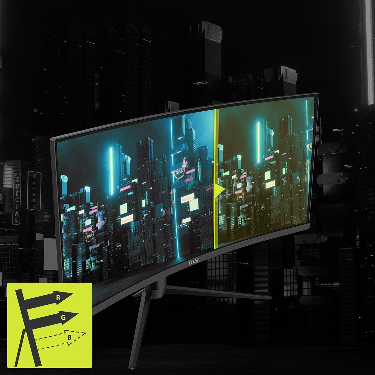 MSI MAG 342CQR E2 180Hz UWQHD 34 Inch Gaming Monitor