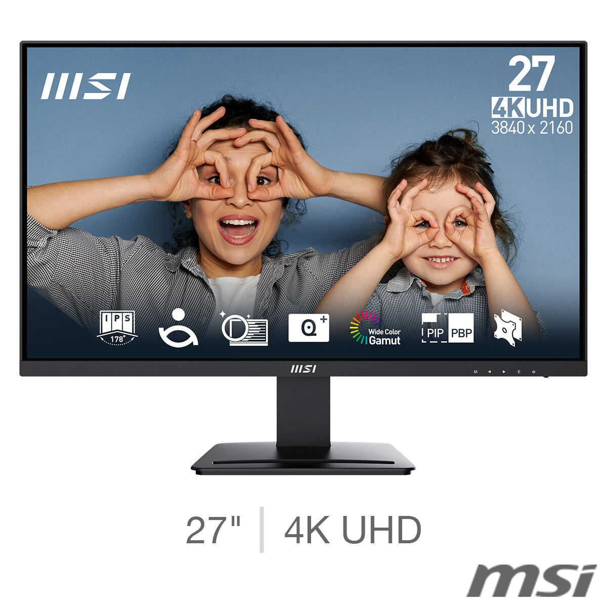 MSI MP273U Pro 60Hz 4K Ultra HD Gaming Monitor, 9S6-3PB4CH-210