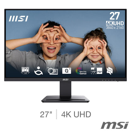 MSI MP273U Pro 60Hz 4K Ultra HD Gaming Monitor, 9S6-3PB4CH-210