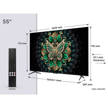 TCL 55C6K-UK 55 Inch Mini LED Smart TV 5-Year Warranty