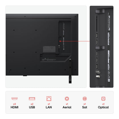 LG 43QNED80A6A 43 Inch QNED 4K Ultra HD Smart TV