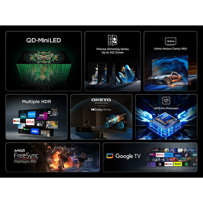 TCL 65C6K 65 Inch Mini LED Smart TV 5-Year Warranty