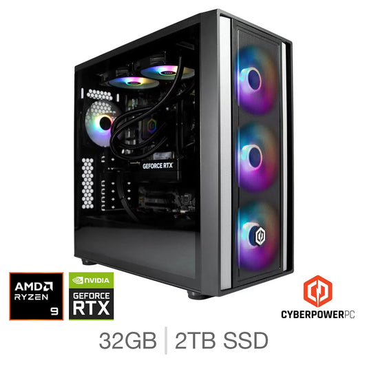 Cyberpower AMD Ryzen 9 32GB RAM 2TB SSD NVIDIA GeForce RTX 5090 Gaming PC