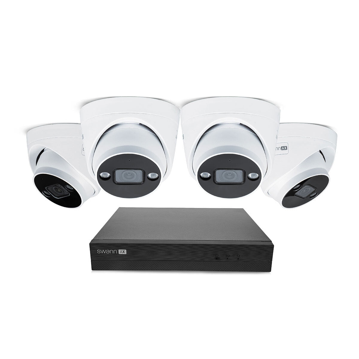 Swann 4K NVR 8 x Channel / 4 x NHD-ADVANXB Dome Cameras with 1TB HDD
