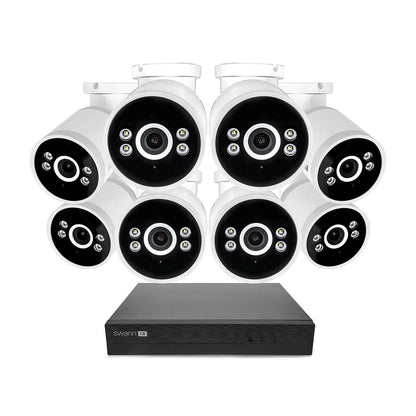 Swann 4K NVR 16 x Channel / 8 x NHD-ADVANXB Bullet Cameras with 2TB HDD
